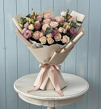 Букет цветов из:  Розы и Лизиантусы #REPLACE_PRED# Энеме