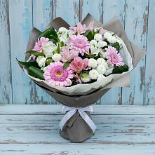 Букет цветов из:  Герберы, Альстромерии и Хризантемы в Энеме