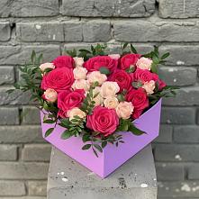 Цветочная композиция из Розы в коробке в Энеме
