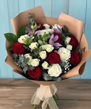 Букет цветов из:  Розы и Альстромерии в Энеме