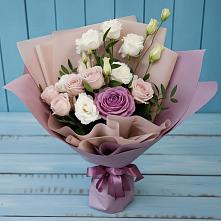 Букет цветов из:  Розы и Лизиантусы #REPLACE_PRED# Энеме