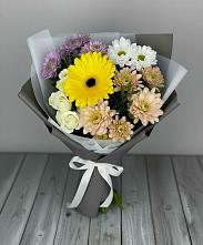 Букет цветов из:  Розы, Герберы и Хризантемы в Энеме