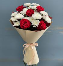 Букет цветов из:  Розы и Хризантемы в Энеме