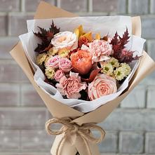 Букет цветов из:  Гвоздики, Хризантемы и Розы в Энеме