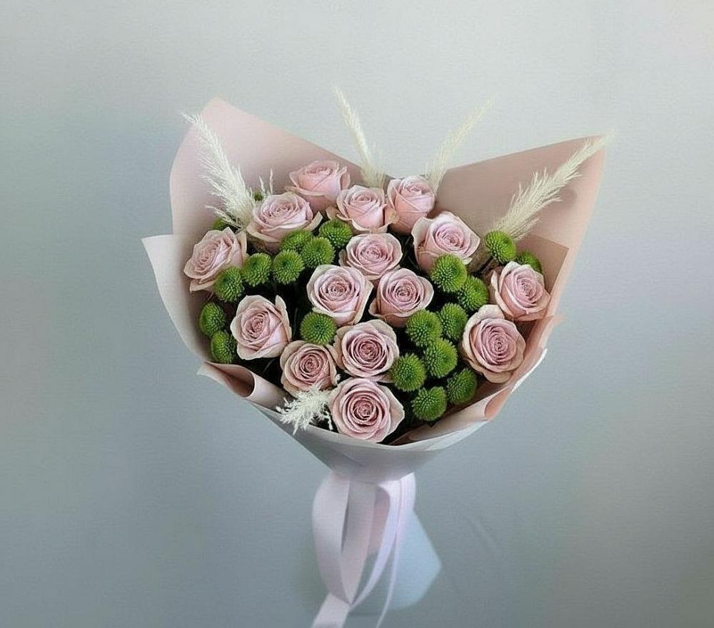 Букет цветов из: Розы и Хризантемы в Энеме