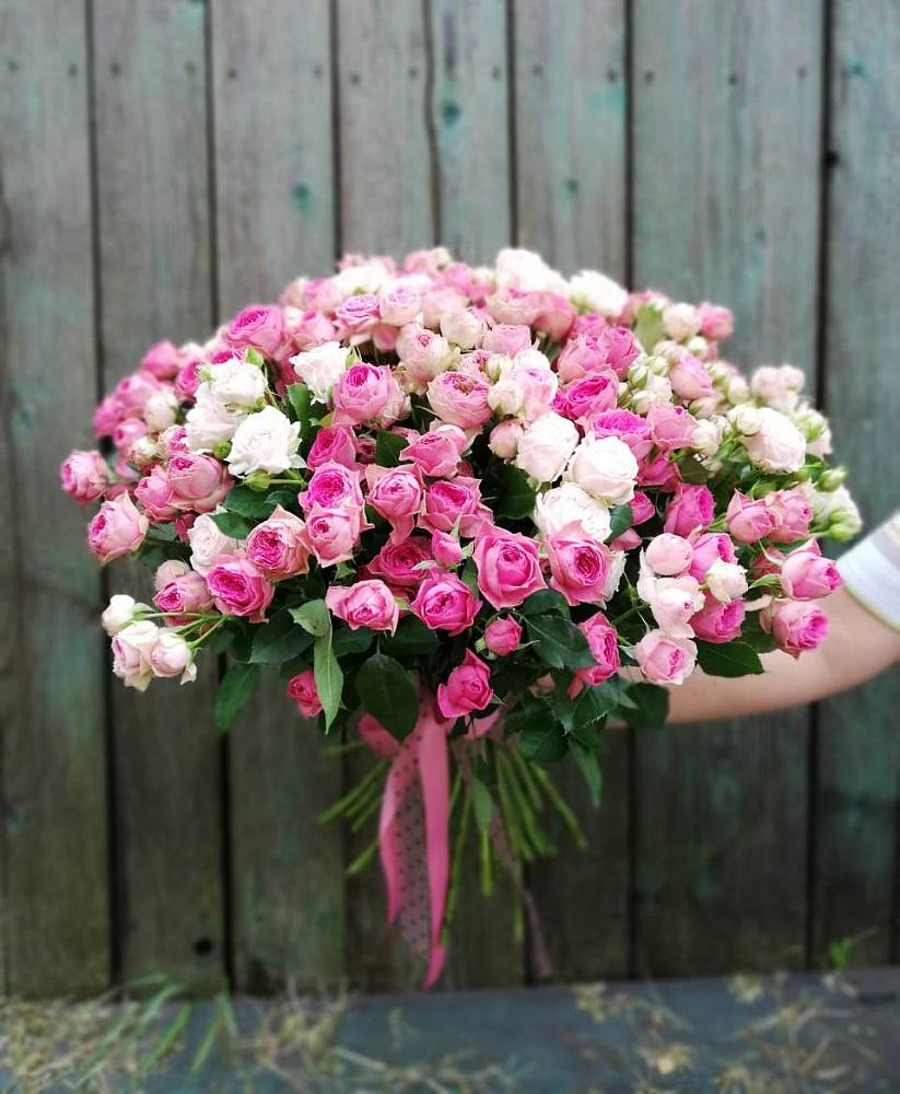 Букет Розовые кустовые розы Натали и Лав Лидия в Энеме