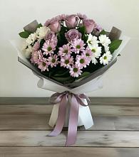 Букет цветов из:  Хризантемы и Розы в Энеме