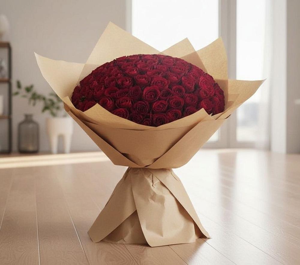 Букет 101 Красная роза в Энеме