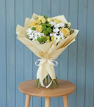 Букет цветов из:  Хризантемы и Розы #REPLACE_PRED# Энеме