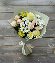 Букет цветов из:  Альстромерии, Розы и Хризантемы в Энеме