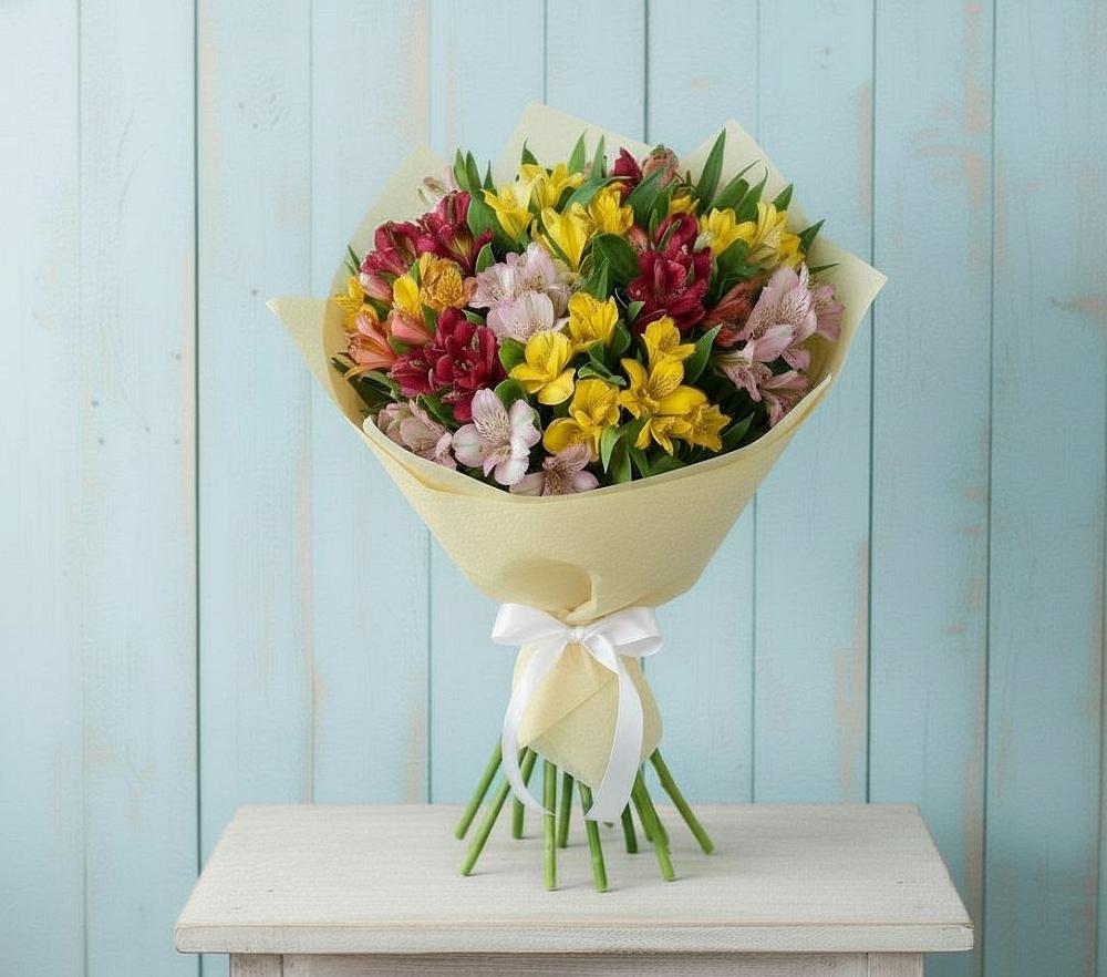 Букет цветов из: Альстромерии в Энеме