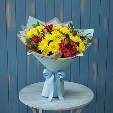 Букет цветов из:  Альстромерии и Хризантемы в Энеме